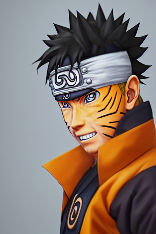 Naruto Uzumaki Manga Render