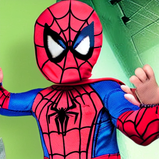 prompthunt: realistic photo of spiderman holding baby wearing spiderman ...