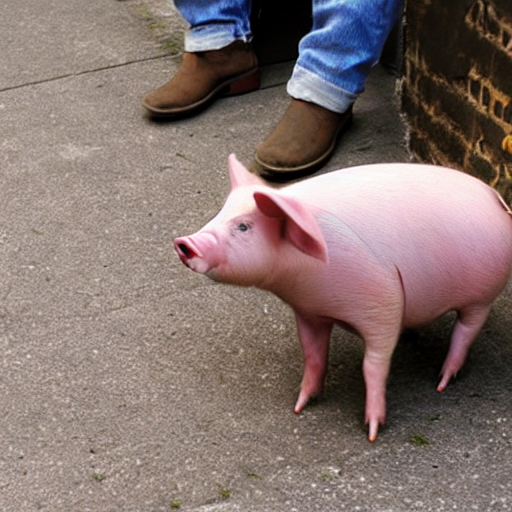 Pig on sale in shoes