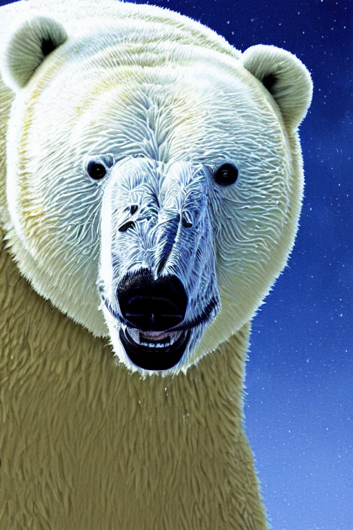 prompthunt: portrait of a armored polar bear. hyper realistic, digital art,  intricate, high detail.