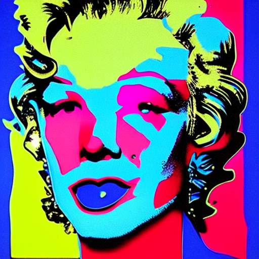 prompthunt: original Warhol pop art painting of the WinAmp MP3 Player -  1960 Paint on Canvas
