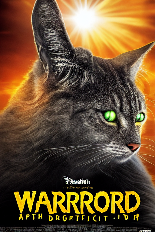 prompthunt: a movie poster for warrior cats, depth of field, sun flare,  hyper realistic, very detailed, backlighting, cgi, by wayne mclouglin