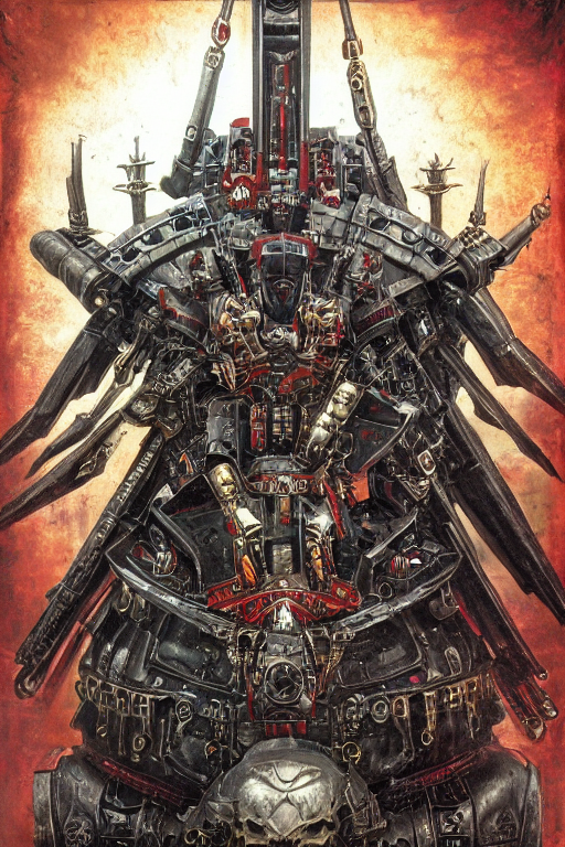 a portrat of the Omnissiah, adeptus mechanicus, Stable Diffusion