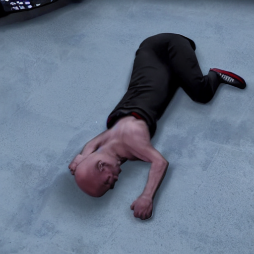 prompthunt: joe biden beat up and miserable slit throat laying down crying  super realistic 4k high detail