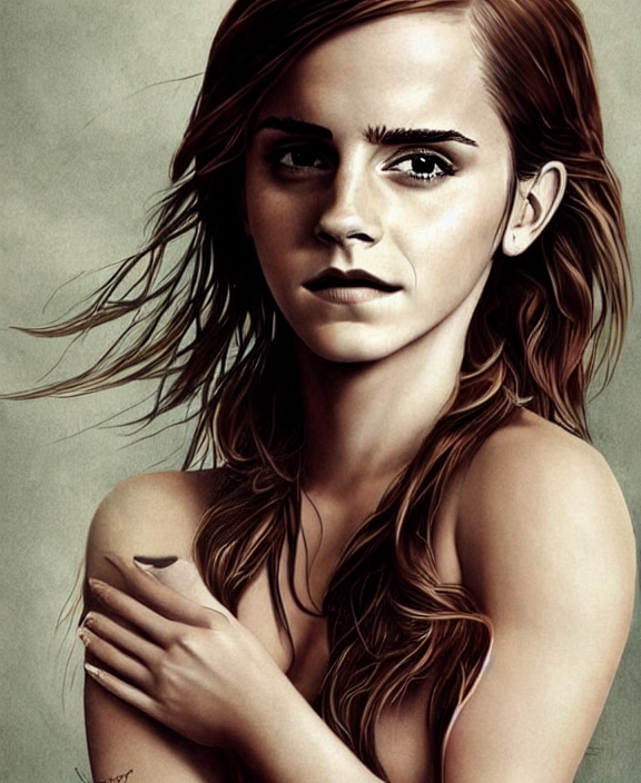 Emma Watson Cartoon Porn - prompthunt: emma watson full body portrait, art by denys tsiperko and  bogdan rezunenko, hyperrealism