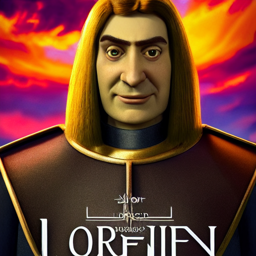 prompthunt: Lord Farquaad. Dark fantasy. Unreal Engine 5. DAZ.  Hyper-realistic. Octane render. Symmetrical. Attention to detail. Vibrant  bright colours. High saturation. Extremely moody lighting. Atmospheric.  Cinematic. Intricate. 8K. Stunning ...
