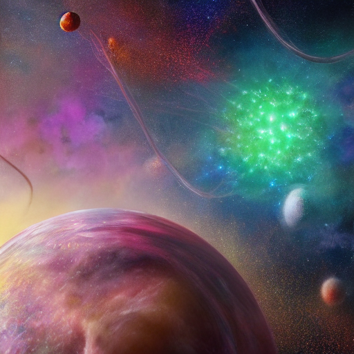 Floating In Space Abstract