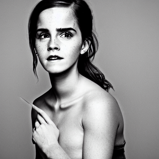 Detailed picture of, A monster is metamorphosis into Emma Watson
