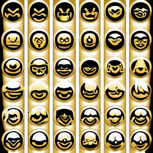 prompthunt: gaming emoji concept gold armor crown style of emoji