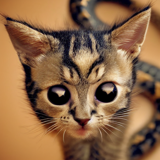 prompthunt: kitten cobra feline snake, portrait photography ...