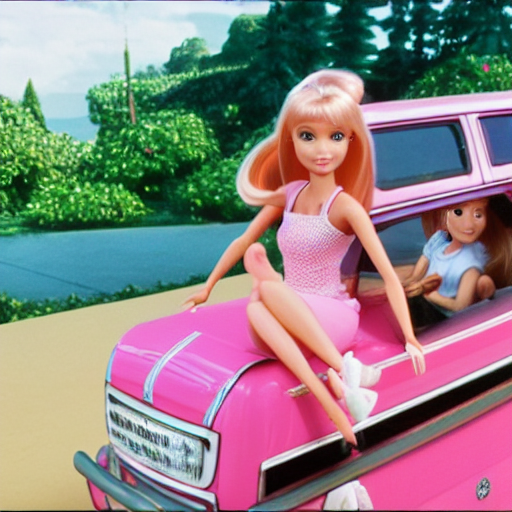 Mini van online barbie