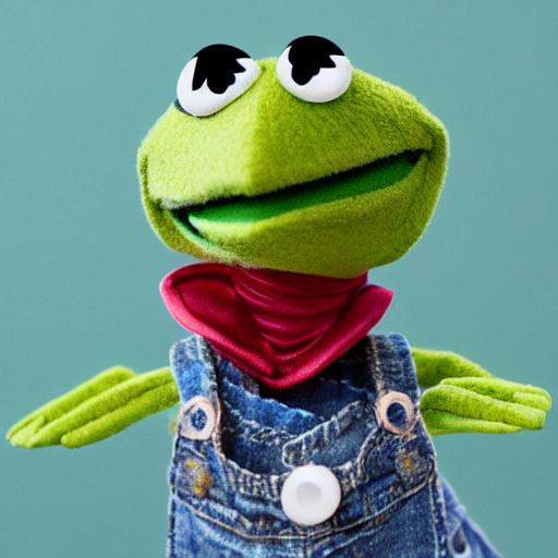 kermit meme kermit the frog puppet hanging by his arm from a ceiling fan, highly detailed, photo realism, textured puppet, dslr