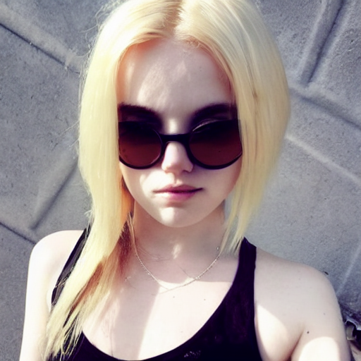 portrait of a young blonde emo girl, flawless features, pale skin, beautiful beautiful beautiful, instagram selfie, crop top