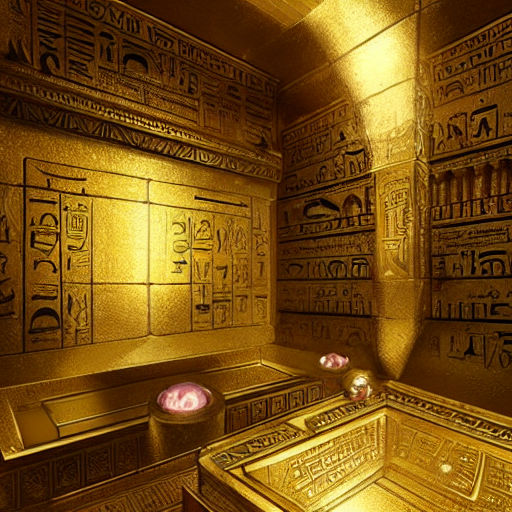 prompthunt an ancient undiscovered egyptian treasure room entirely