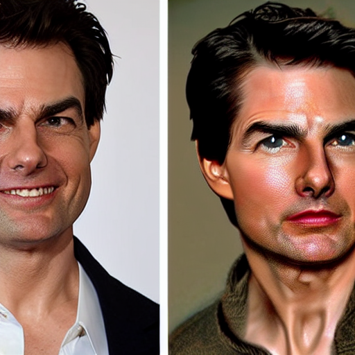 prompthunt: Bill-Hader and Tom-Cruise are secretly the same person,  headshot portrait