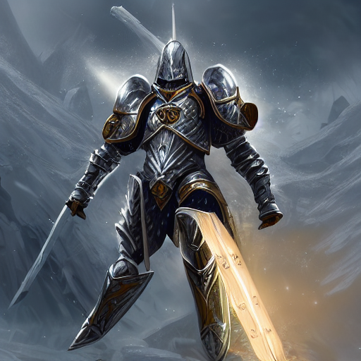 prompthunt: Character art, dnd art, paladin in brass armor