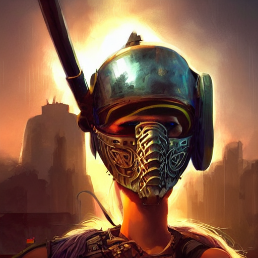 prompthunt: cyberpunk viking helmet mask warrior goddess robot ninja  fantasy, art gta 5 cover, official fanart behance hd artstation by jesper  ejsing, by rhads, makoto shinkai and lois van baarle, ilya kuvshinov,