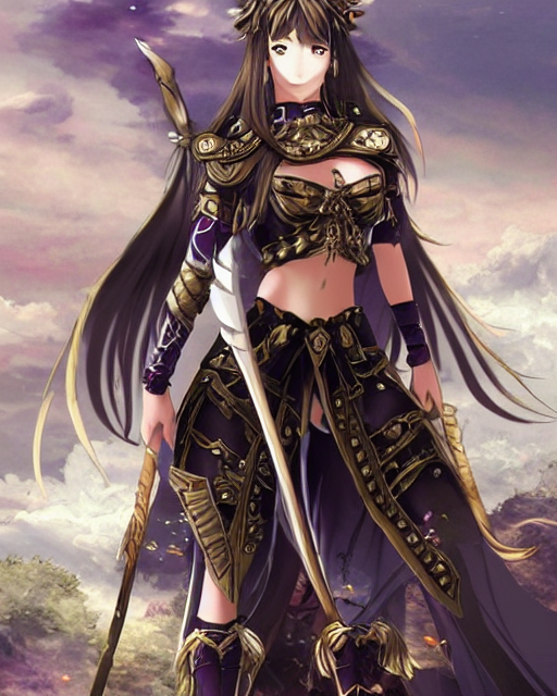 prompthunt fantasy anime female warrior pinterest