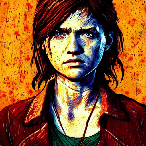 prompthunt: Abby Anderson (from The Last of Us Part II) in the style of  Vincent Van Gogh, masterpiece digital painting, 4k wallpaper, intricate  detail, beautiful, gorgeous, stunning, artstation