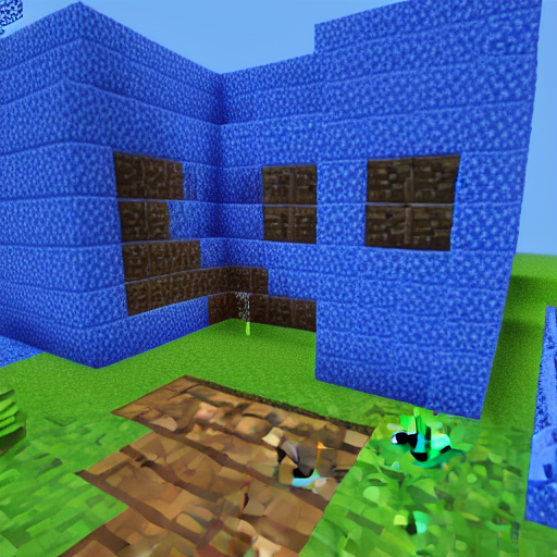 prompthunt Minecraft blue lava textures pack, 4k detailed, very very well detailed image