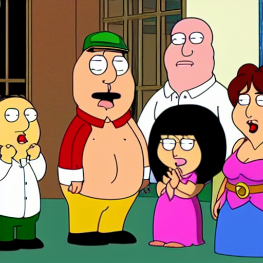 prompthunt family guy anime