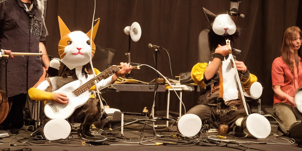 prompthunt: bongocat playing the hand clapper musical instrument as one ...