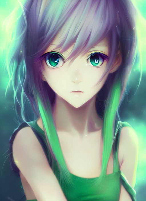 prompthunt: very cute and beautiful anime girl portrait with ...
