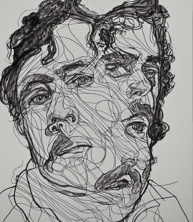 Egon Schiele Line Drawings