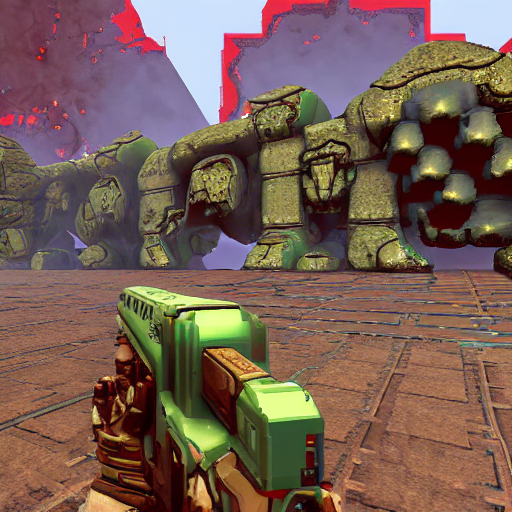 prompthunt doom level from the video game doom, doom wad