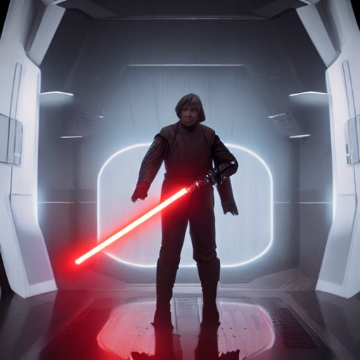 Luke skywalker cheap red lightsaber