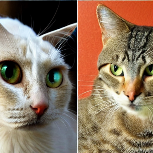 prompthunt cat with a half human face and half cat face