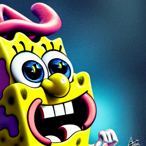 perfectly - centered close - up face - portrait of evil spongebob, intricate, elegant, super highly detailed, professional digital painting, artstation, concept art, smooth, sharp focus, no blur, no dof, extreme illustration, unreal engine 5, 8 k, by anne stokes