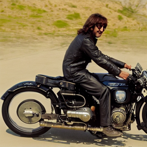 John lennon deals motorcycle