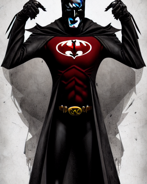 prompthunt: vampire batman, evil smile, realistic character concept, full  body, sinister pose, comic book, illustration, slender symmetrical face and  body, cinematic lighting, hyperdetailed, cgsociety, 8k, high resolution,  Charlie Bowater, Tom Bagshaw ...