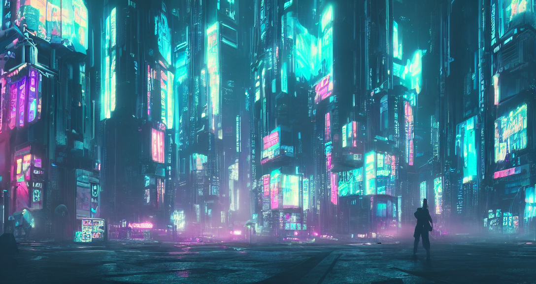 Cyberpunk Wallpaper 4K, Futuristic, Neon background