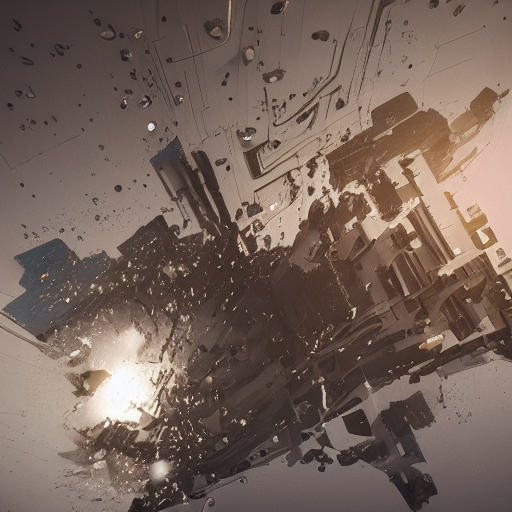 prompthunt Kazimierz Malewicz motherboard wall structure and stars