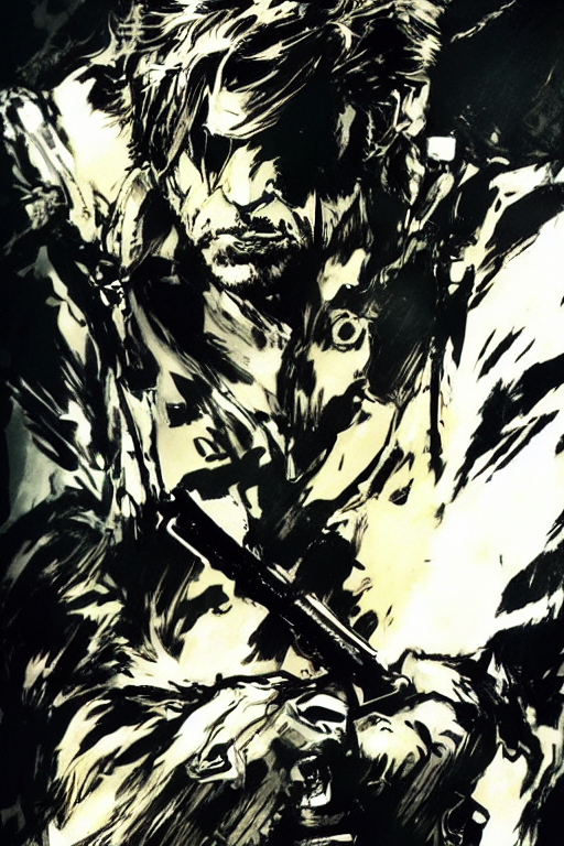 prompthunt metal gear solid concept art by yoji shinkawa