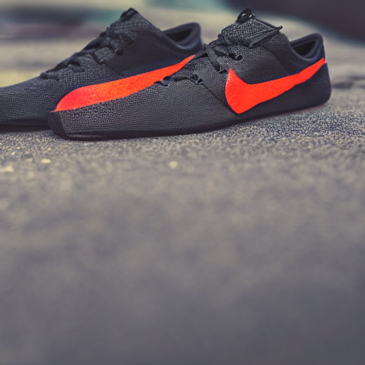 prompthunt: Nike causal shoe inspired by volcanos and lava. Sigma 85mm f/8,  high detail, bright color scheme,