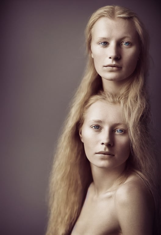 prompthunt: portrait of a beautiful young scandinavian woman. studio photo  by annie leibovitz.