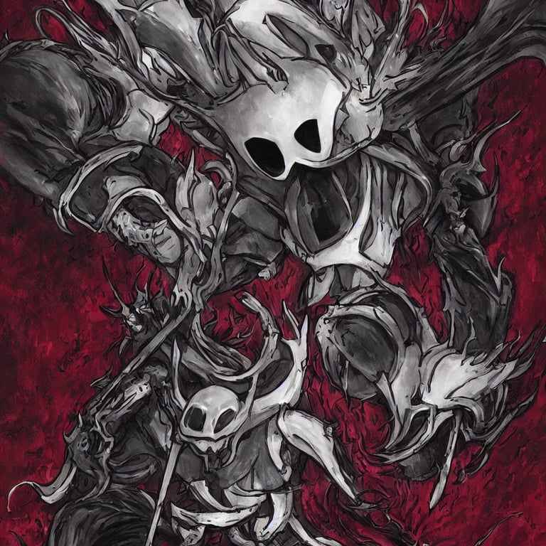 cover art for hollow knight. Corrupted. High detail., Stable Diffusion