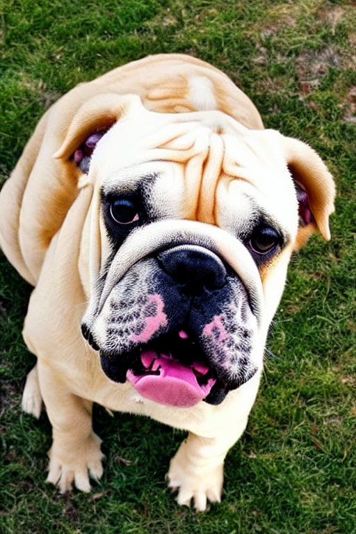 English bulldog hot sale golden retriever mix