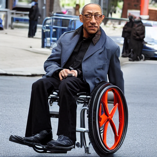 prompthunt: professor charles xavier of the x - men in wheelchair played by  giancarlo esposito