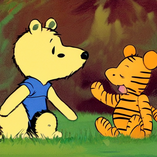 Calvin And Hobbes Vs Christopher Robin And Pooh