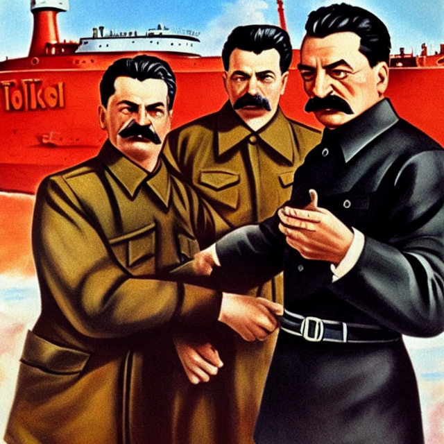 prompthunt: stalin kills trotsky with an icebreaker in mexico in hyper  realism
