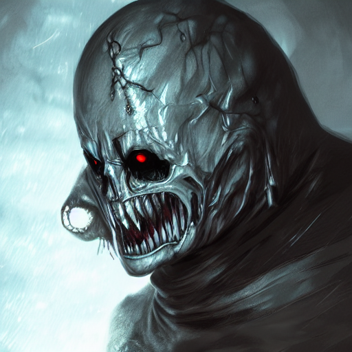 prompthunt: photorealistic fantasy concept art of nightmare horror sans,  dynamic lighting, ambient background, stunning visuals, creepy
