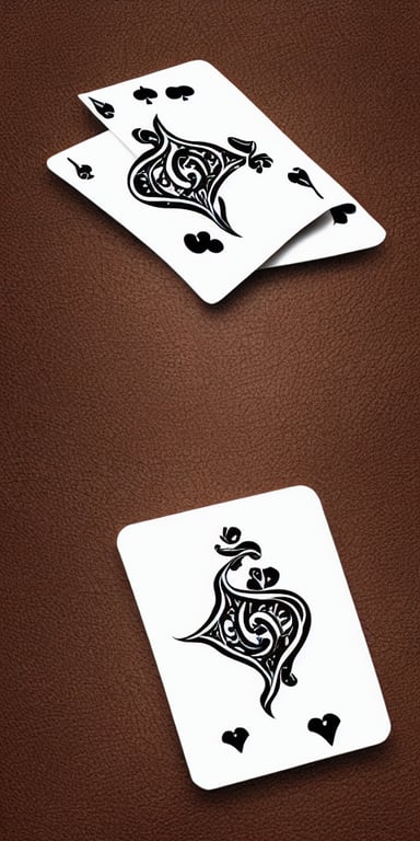 gentle femdom, gfd logo, card back template, entwined hearts and spades, stylized,, curvy sexy shape