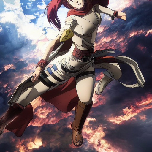 Made an edit of the Female Titan in Studio Wit's art style. Edit