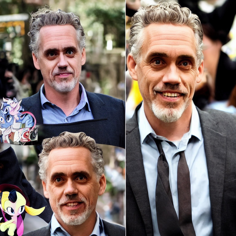 prompthunt: jordan peterson turned into a my little pony character