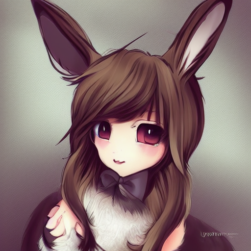 Cute Anthro Bunny Girl