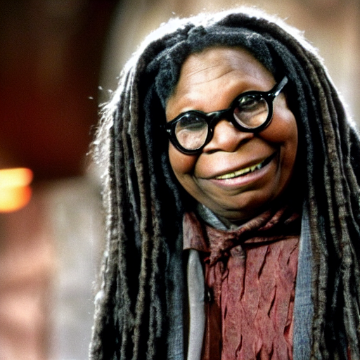 prompthunt: whoopi goldberg as hagrid from harry potter movie